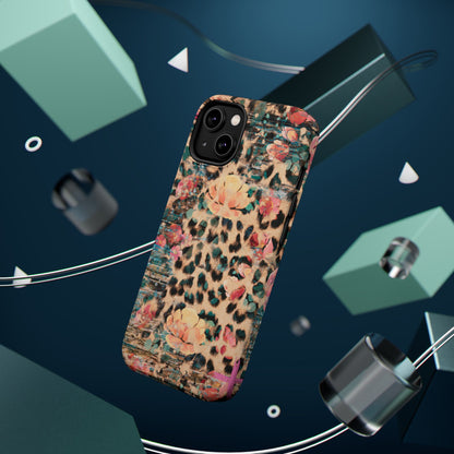 Rustic Floral Leopard - MagSafe iPhone Series Case