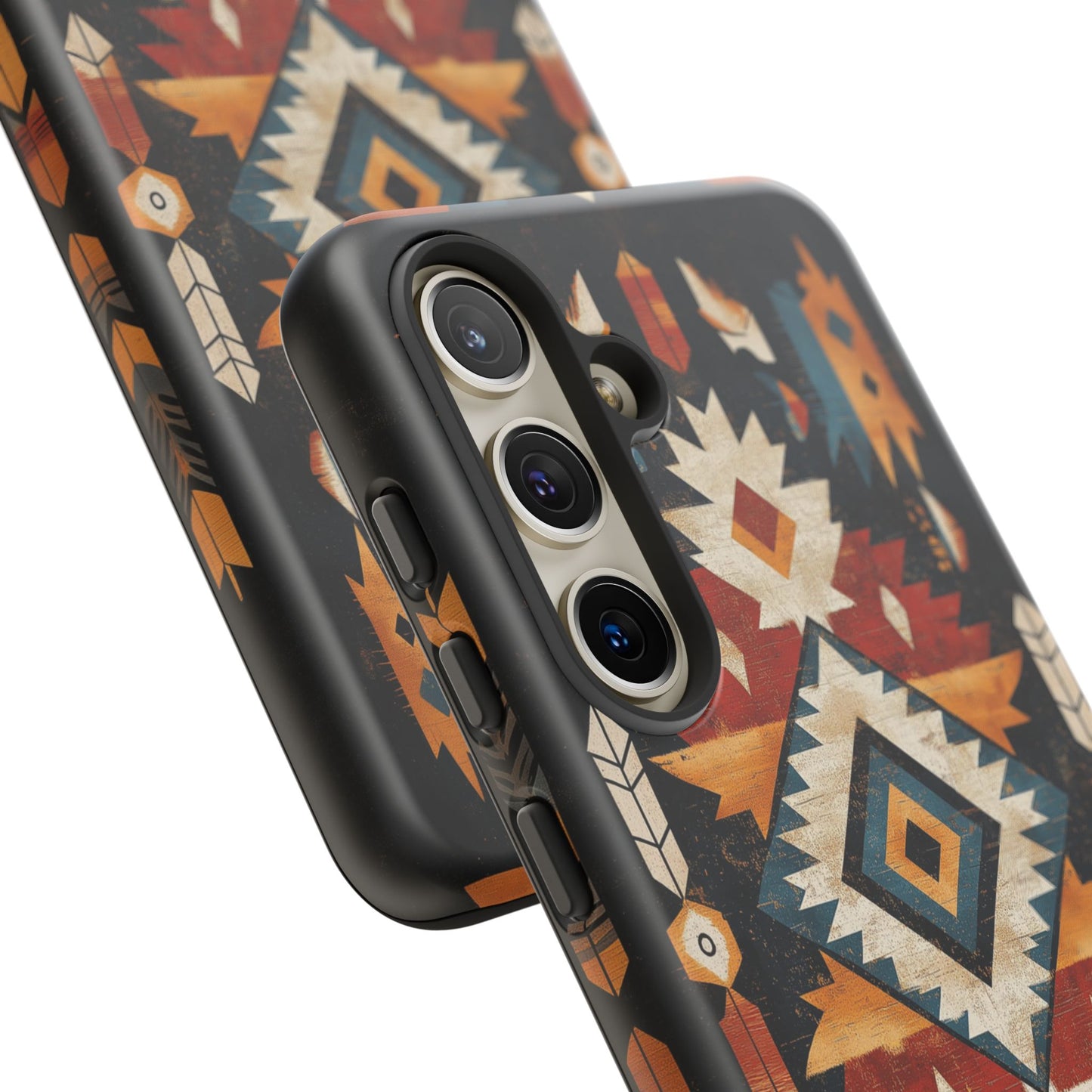 Southwestern Arrow & Diamond Tough Samsung Galaxy Case – Bold Tribal Design, Dual-Layer Protection