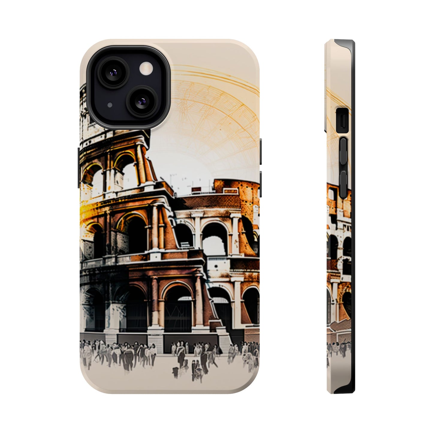 Rome Colosseum MagSafe iPhone Case - Italian Landmark with Wireless Charging Compatibility