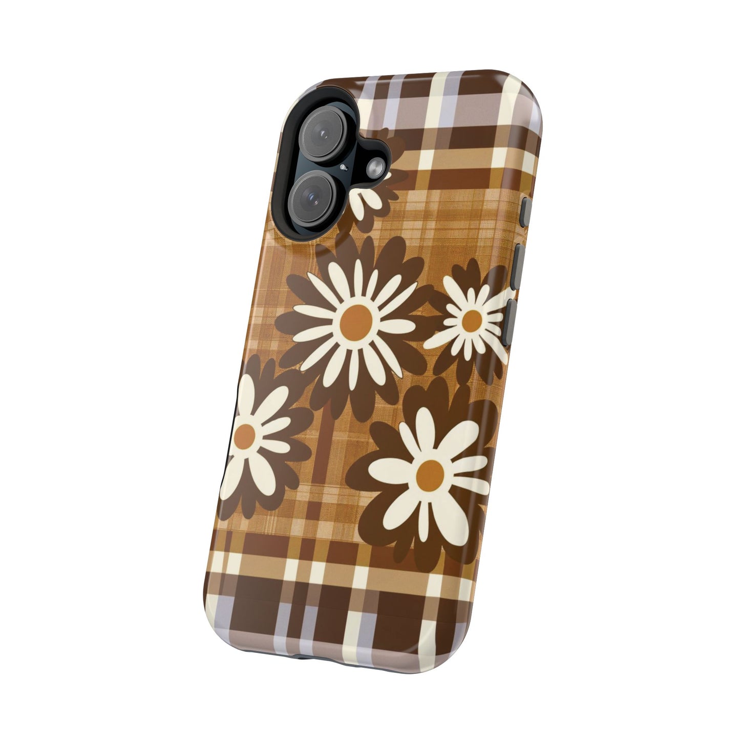 Rustic Bloom Plaid iPhone Case