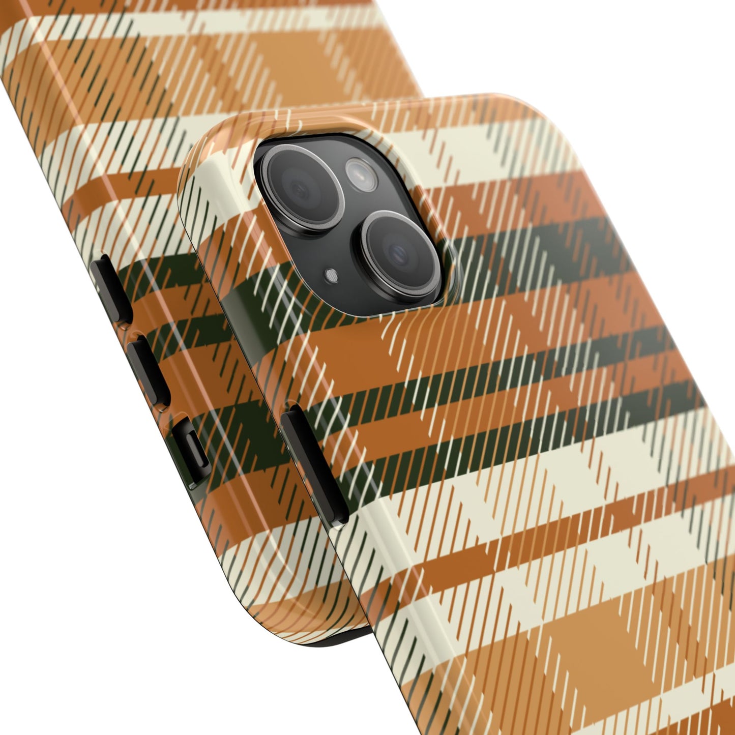 MagSafe Case - Pumpkin Spice Plaid Design