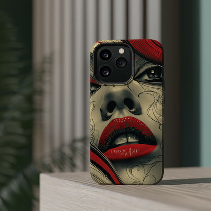 Bold Beauty Red Lips iPhone Case