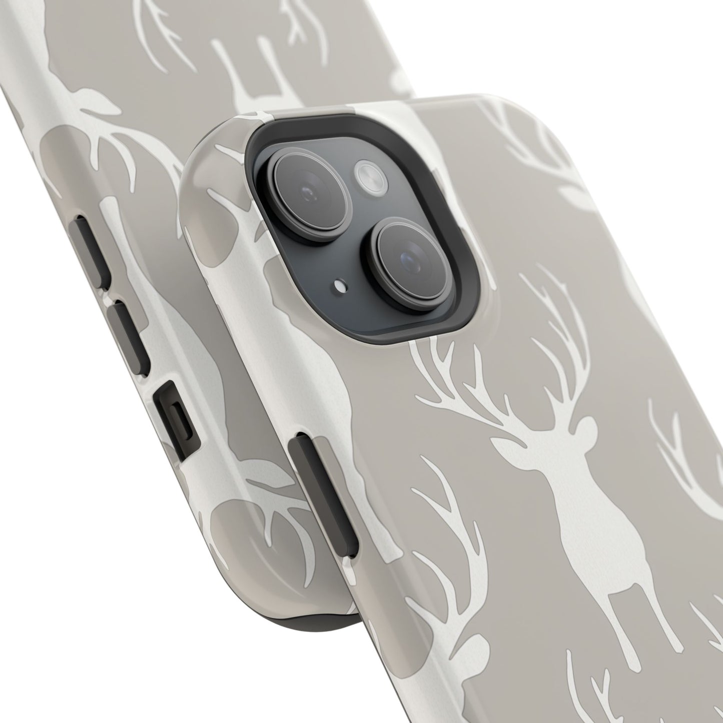 Minimalist Deer Silhouette MagSafe Pattern – iPhone Series Case