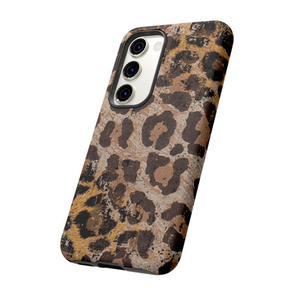 Vintage Distressed Leopard Print - Samsung Galaxy Series Case