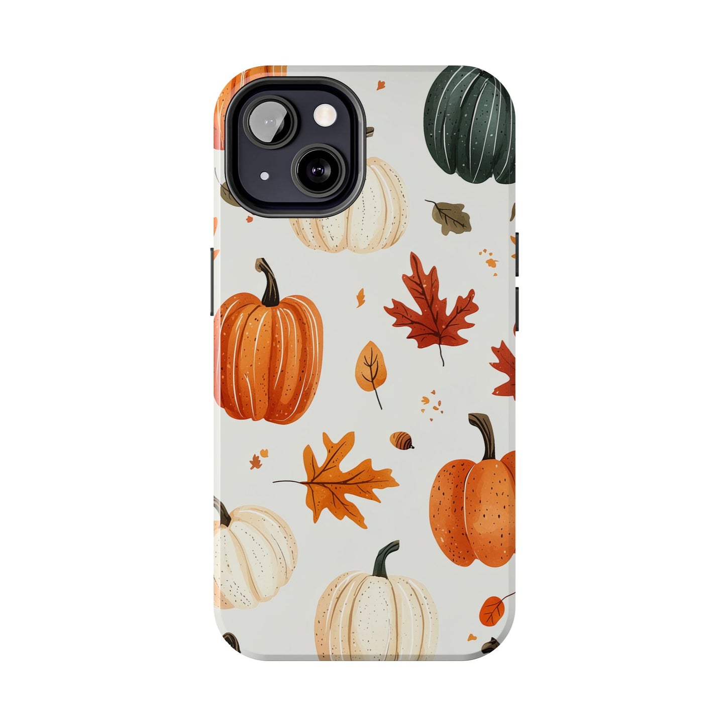 Autumn Pumpkin iPhone Case – Fall Leaves and Harvest Design