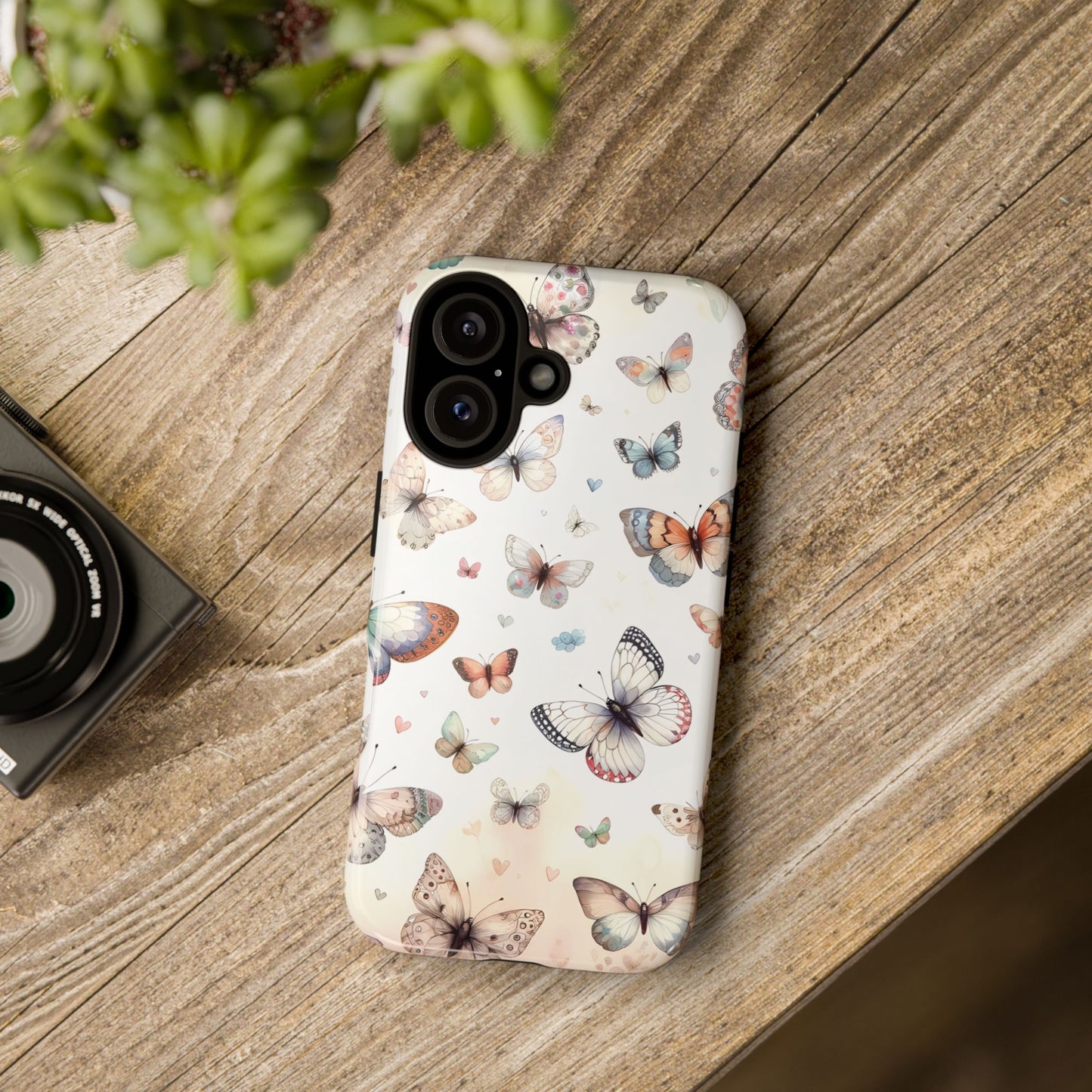 Watercolor Butterfly Phone Case for iPhone & Samsung