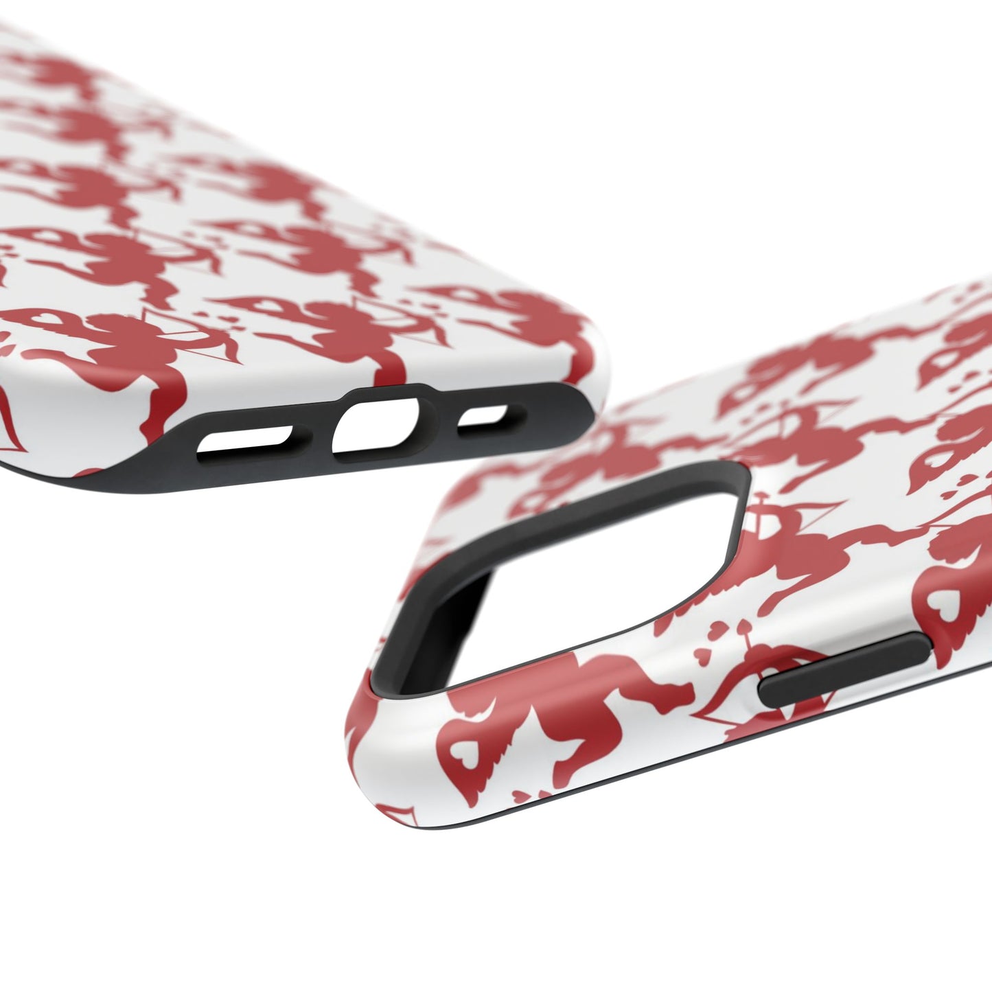 Red Cupid Love Pattern MagSafe Case