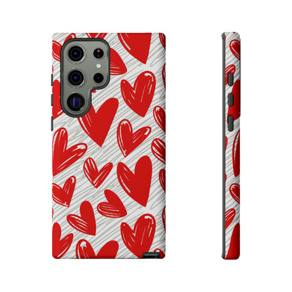 Samsung Galaxy Case: Whimsical Heart Doodle