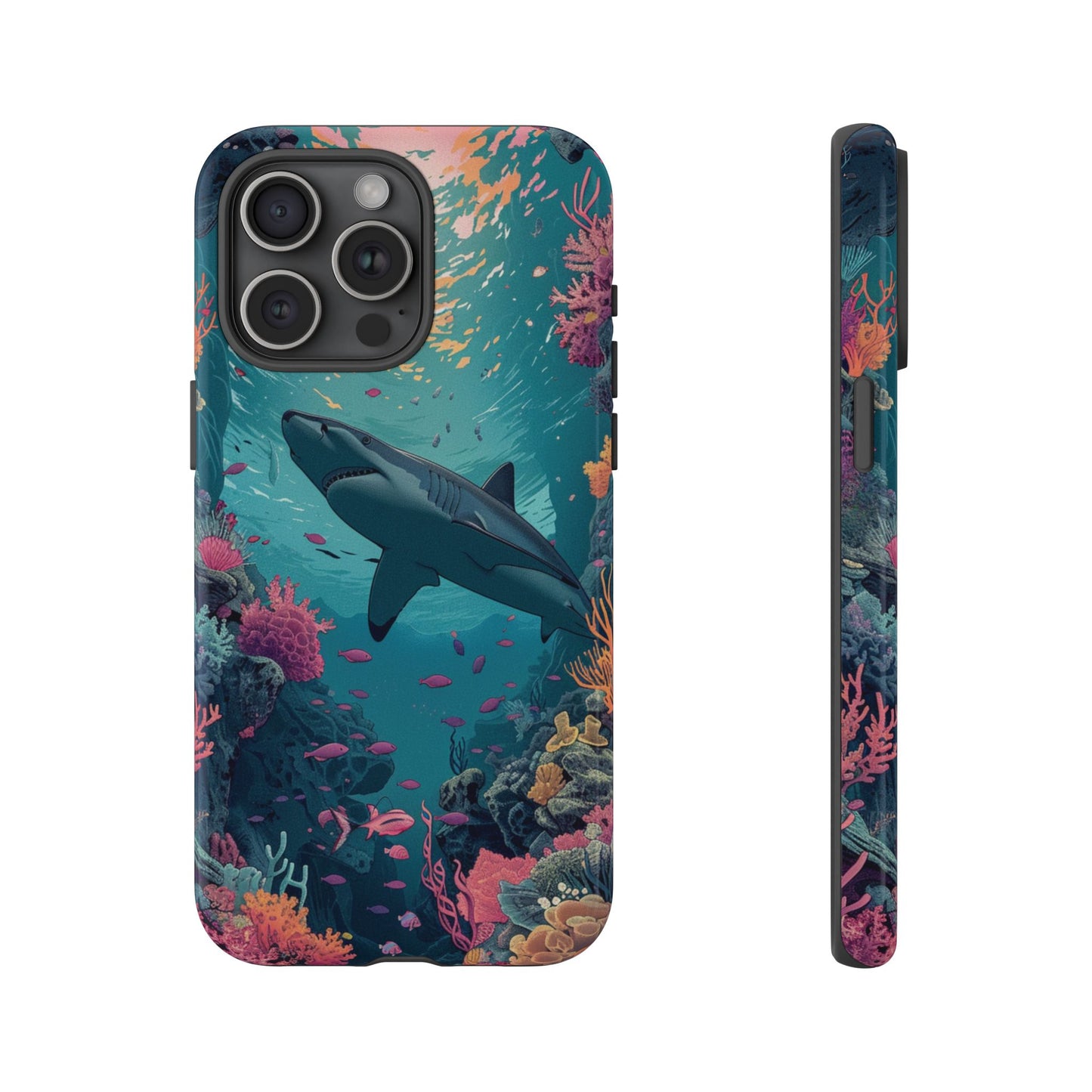 Ocean Shark Coral Reef iPhone Case