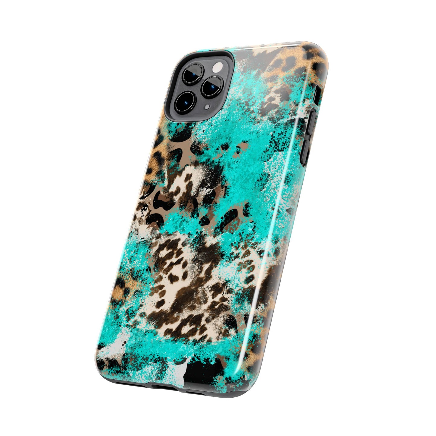 Aqua Splash Leopard - iPhone Series Case