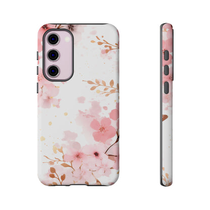 Soft Pink Cherry Blossom Samsung Galaxy Case – Elegant Floral Design