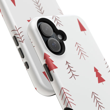 Scandi Red Pine Trees - MagSafe iPhone Series Case