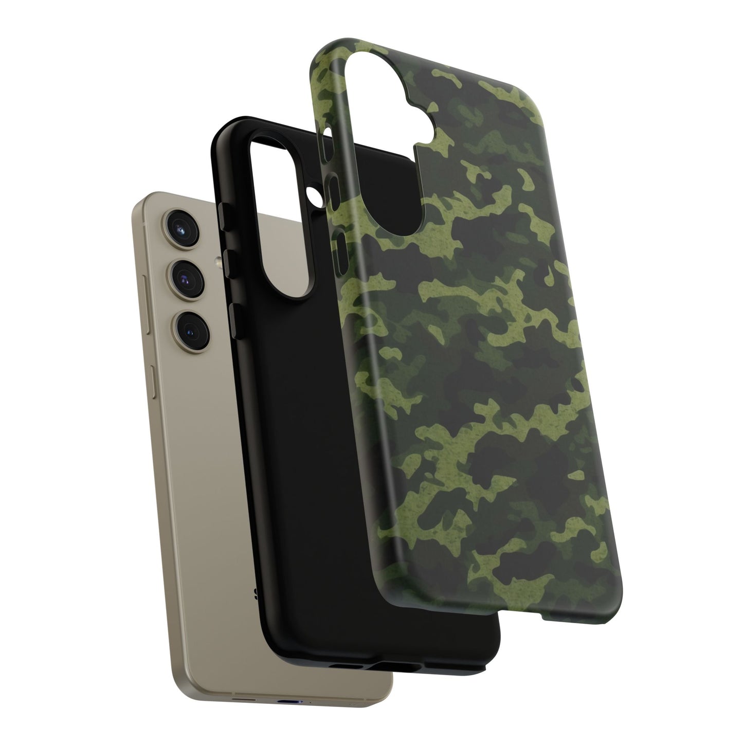 Dark Green Camouflage – Samsung Galaxy Case, Durable and Stylish