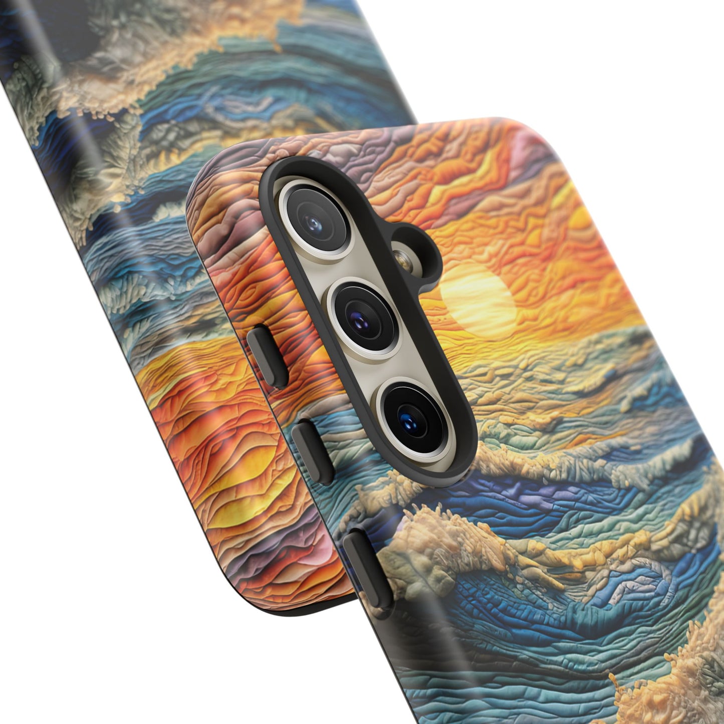 Textured Ocean Sunset Waves – Samsung Galaxy Series Case