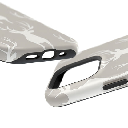 Minimalist Deer Silhouette MagSafe Pattern – iPhone Series Case