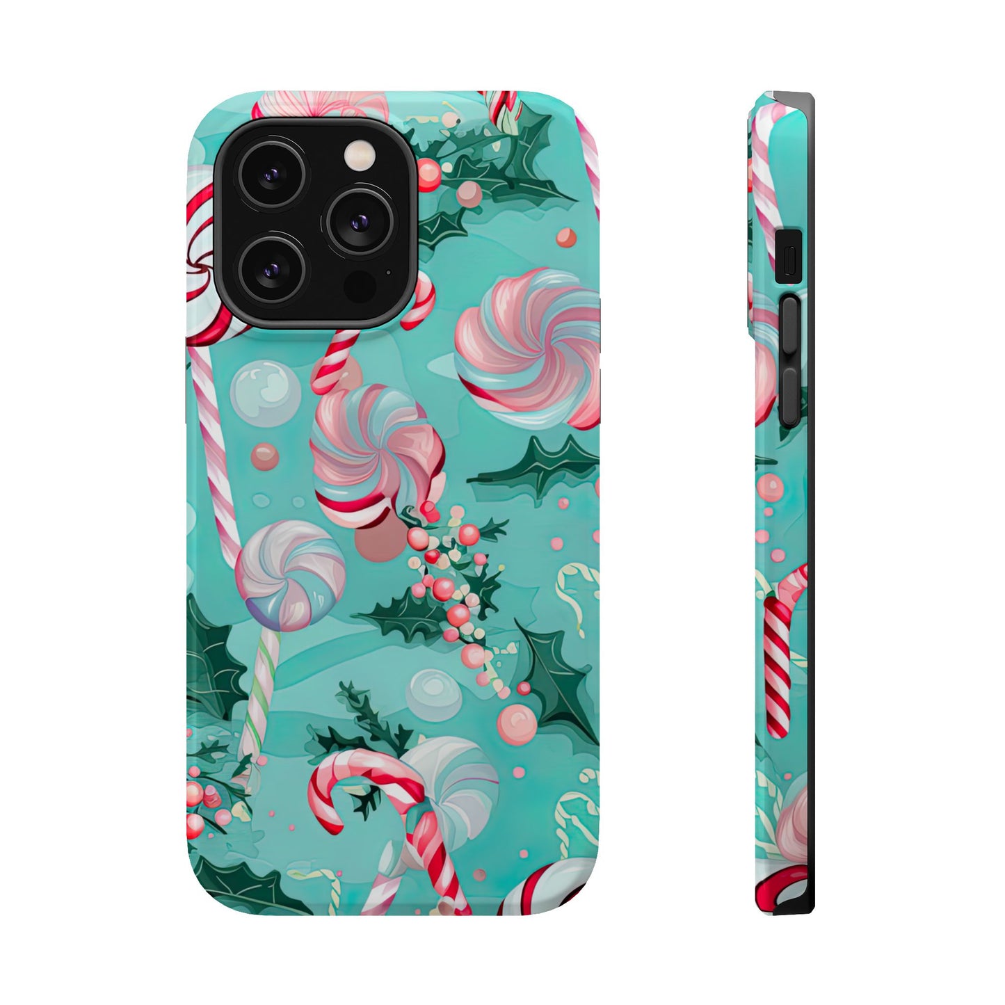 Candy Cane & Peppermint Holiday Delight – MagSafe iPhone Series Case