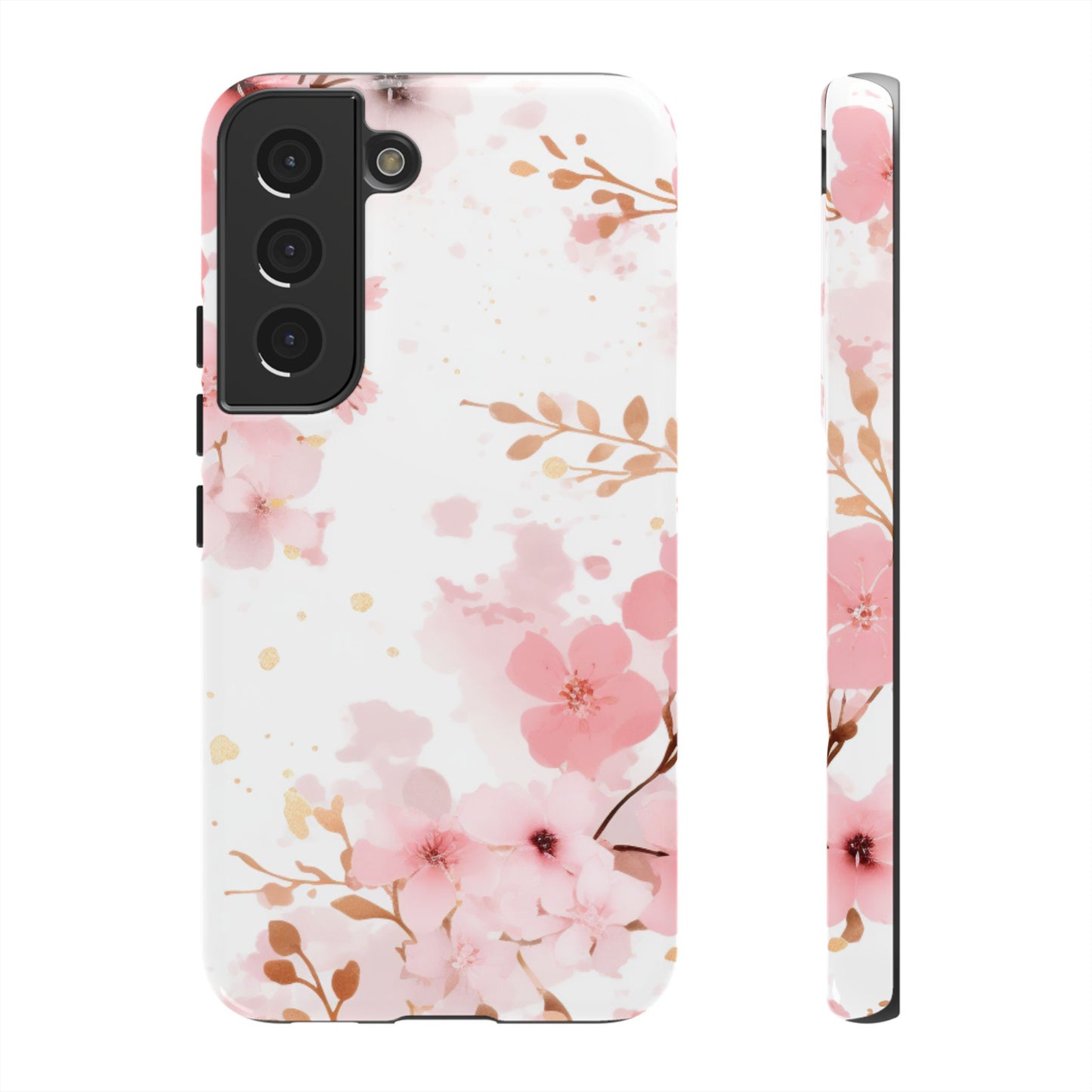 Soft Pink Cherry Blossom Samsung Galaxy Case – Elegant Floral Design