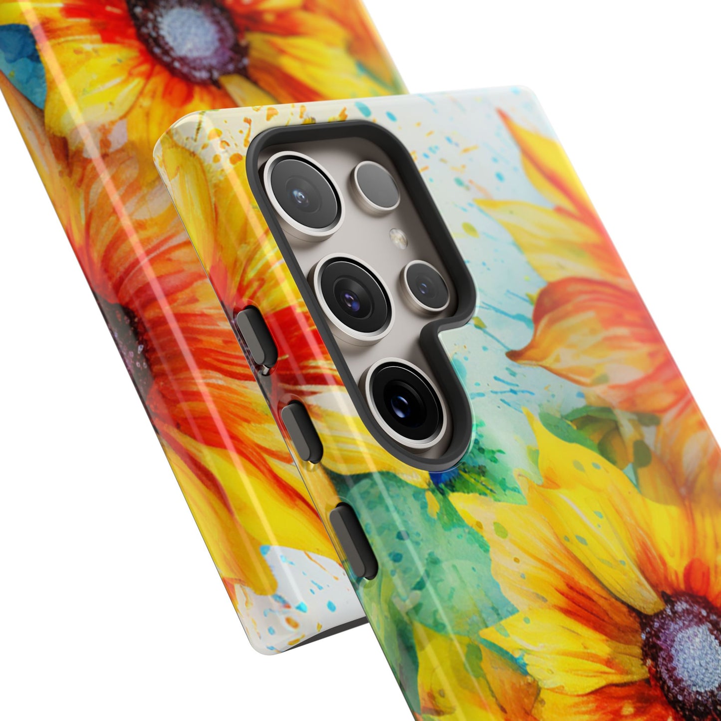 Watercolor Sunflower Splash - Samsung Galaxy Series Case