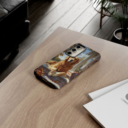 Golden Retriever Autumn Serenity - Samsung Galaxy Series Case