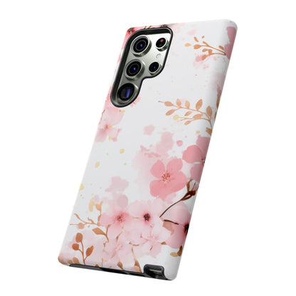 Soft Pink Cherry Blossom Samsung Galaxy Case – Elegant Floral Design