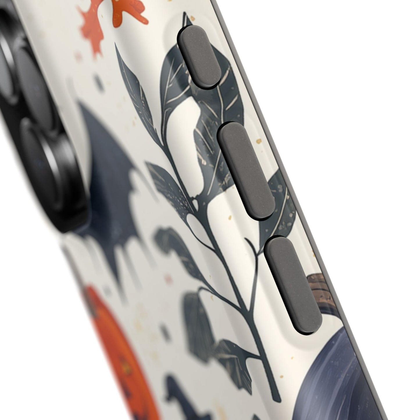 Spooky Halloween MagSafe iPhone Case – Pumpkins, Bats, and Spider Design