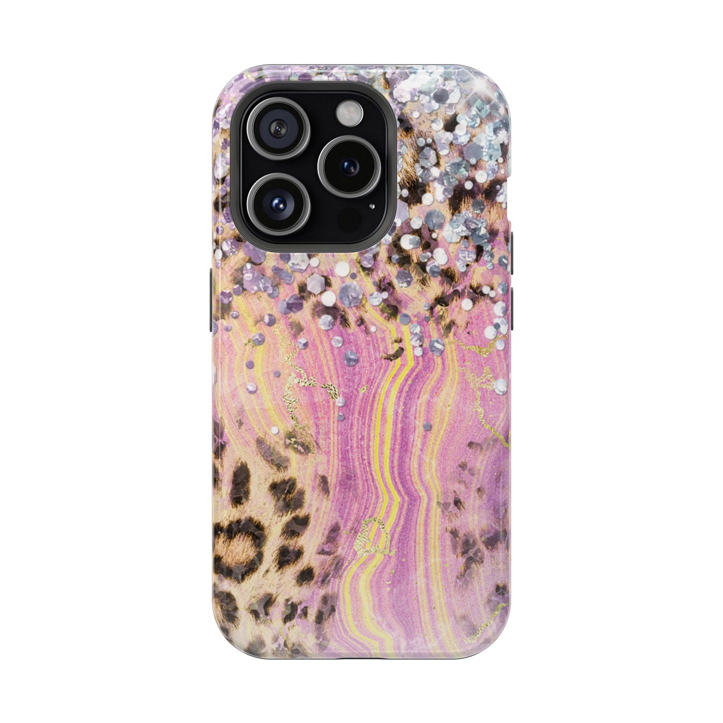 Glitter Glam Leopard – Magsafe iPhone Series Case