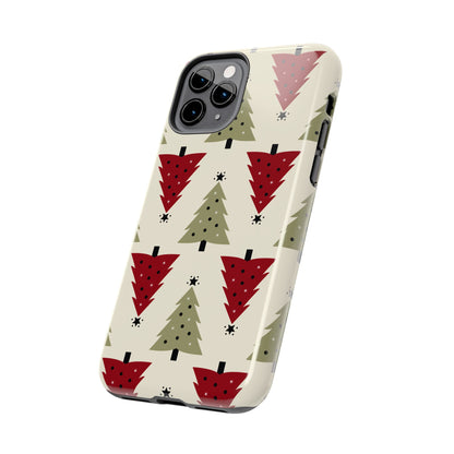 Retro Christmas Trees Pattern - iPhone Series Case