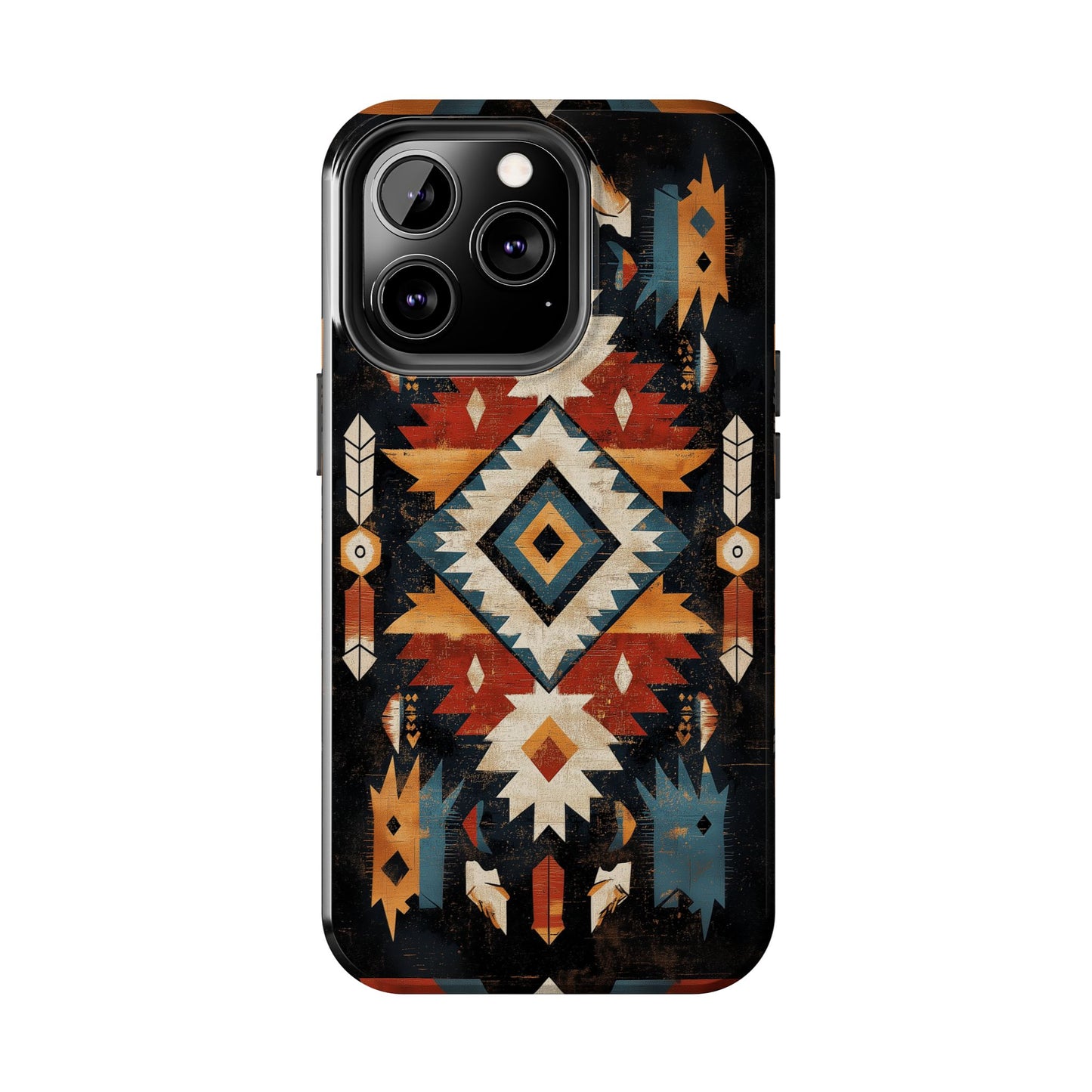 Southwestern Arrow & Diamond Tough iPhone Case – Bold Tribal Design, Dual - Layer Protection - BOGO Cases