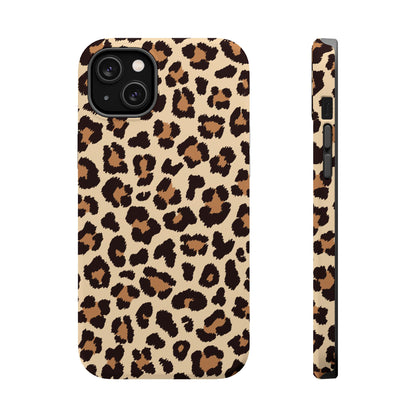 Wild Leopard Print Tough MagSafe iPhone Case – Bold Animal Pattern Design with Dual-Layer Protection