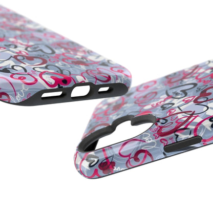 Graffiti Love Hearts MagSafe Case