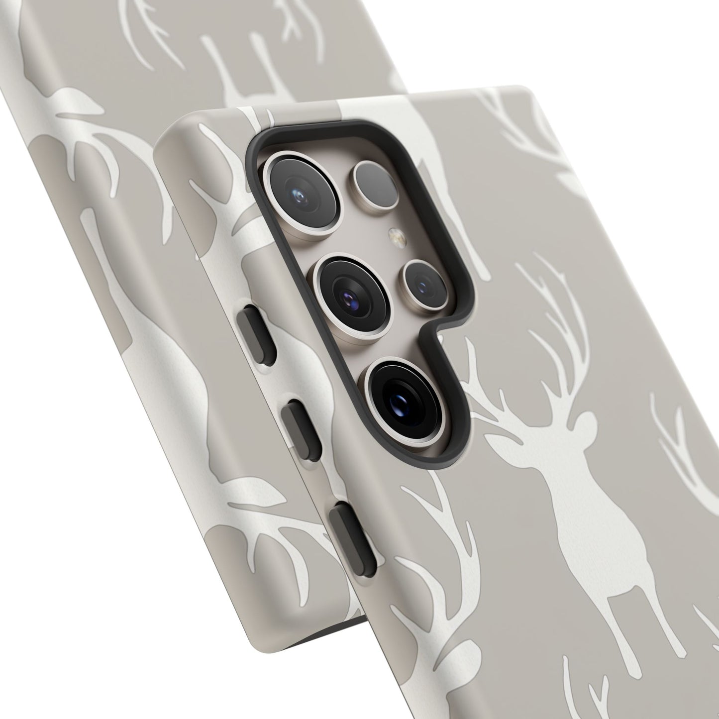 Minimalist Deer Silhouette Pattern – Samsung Galaxy Series Case