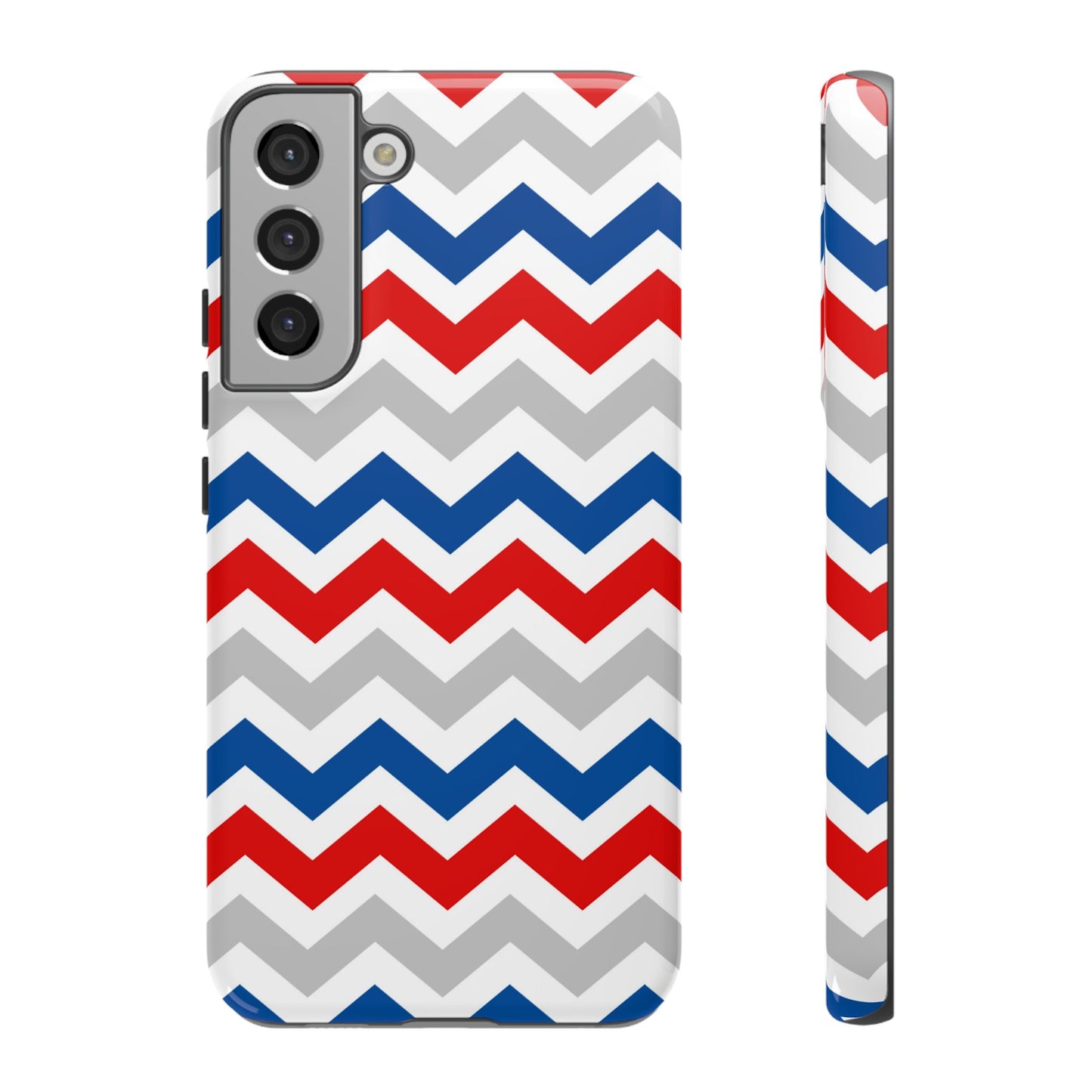 Patriotic Red, White & Blue Chevron – Bold Geometric Samsung Galaxy Case