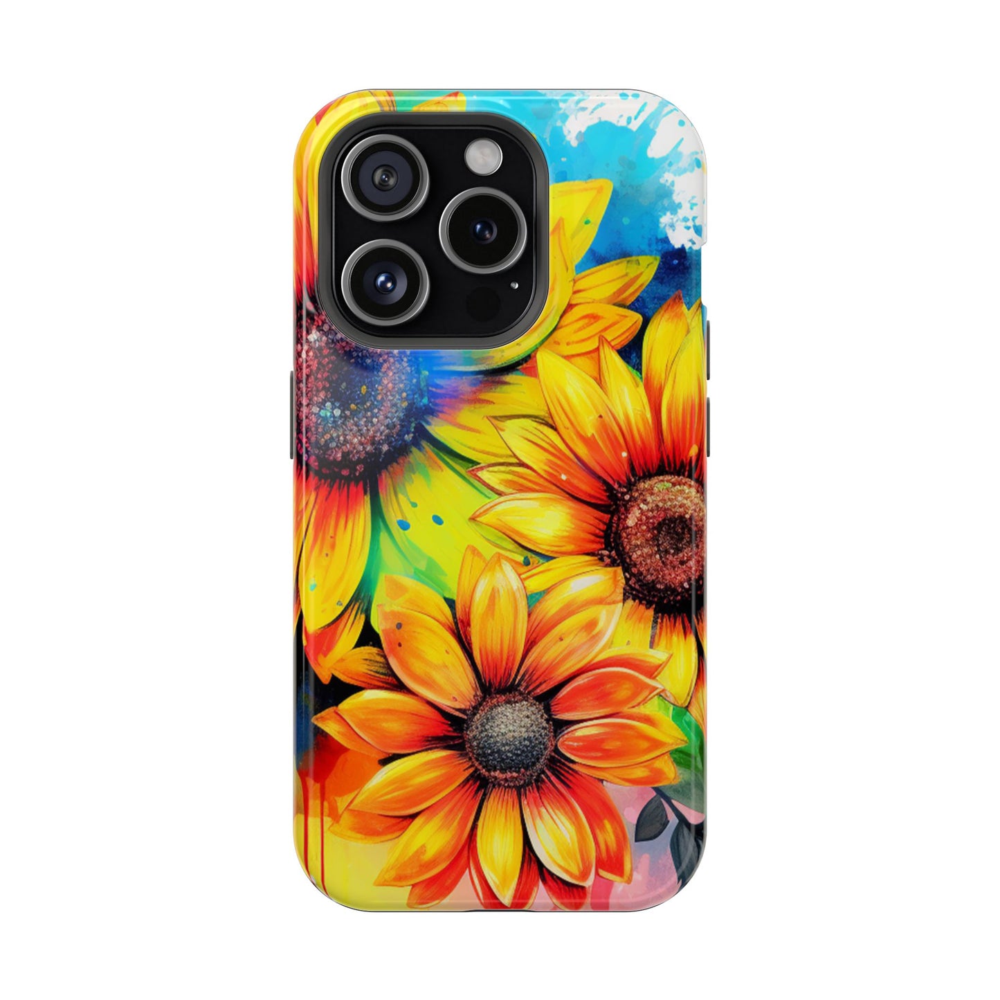 Vibrant Sunflower Splash - MagSafe iPhone Series Case