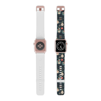 Elegant Christmas Ornaments and Pine Apple Watch Band