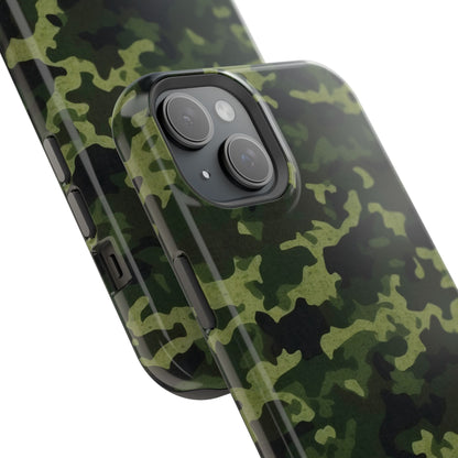 Dark Green Camouflage – MagSafe iPhone Case, Slim and Drop-Resistant