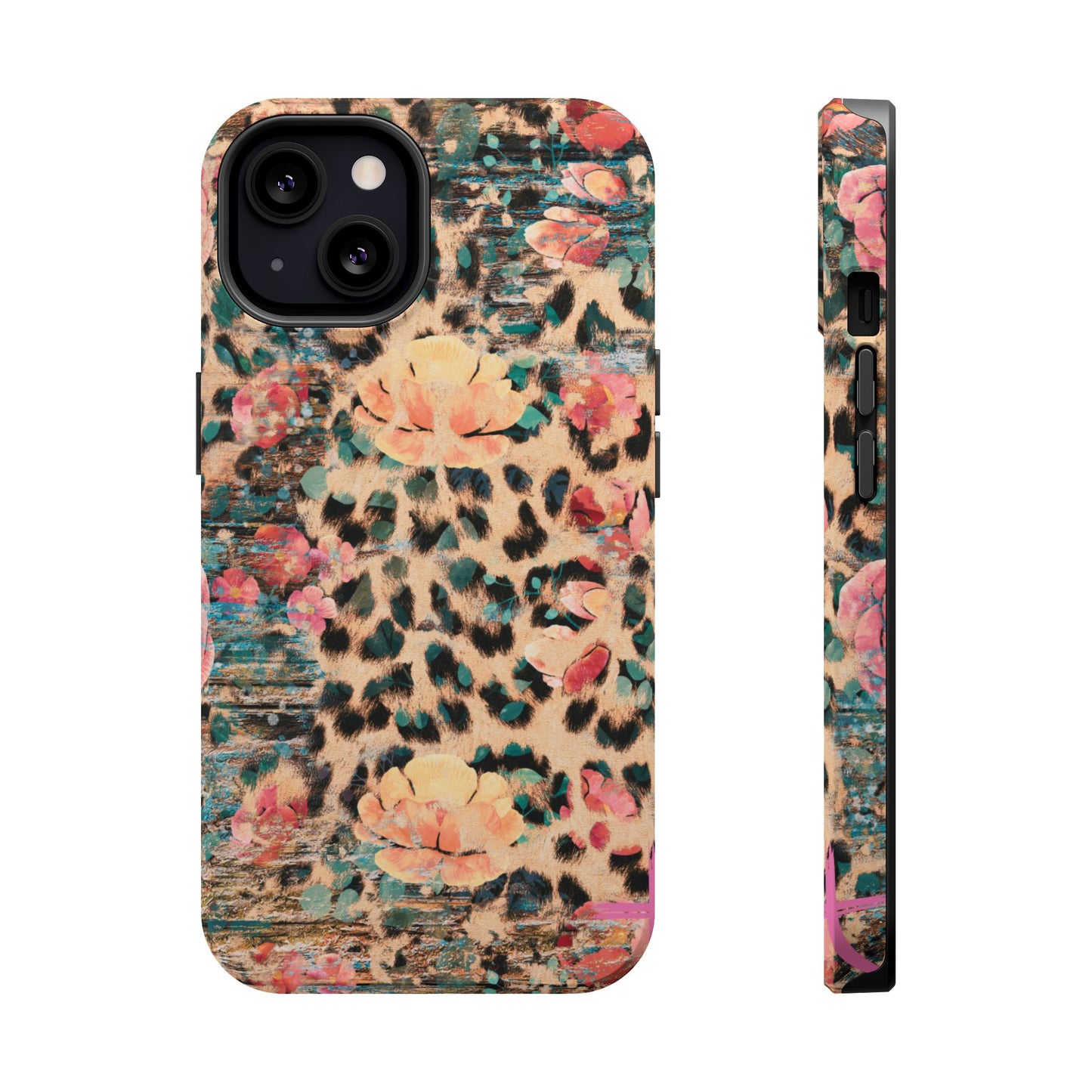 Rustic Floral Leopard - MagSafe iPhone Series Case