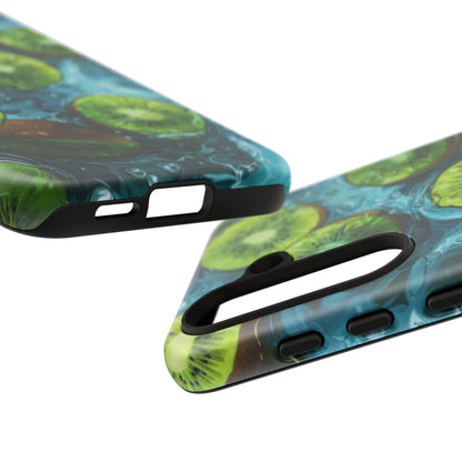 Tropical Kiwi Splash Samsung Galaxy Case – Tough Dual - Layer, Vibrant Summer Design - BOGO Cases