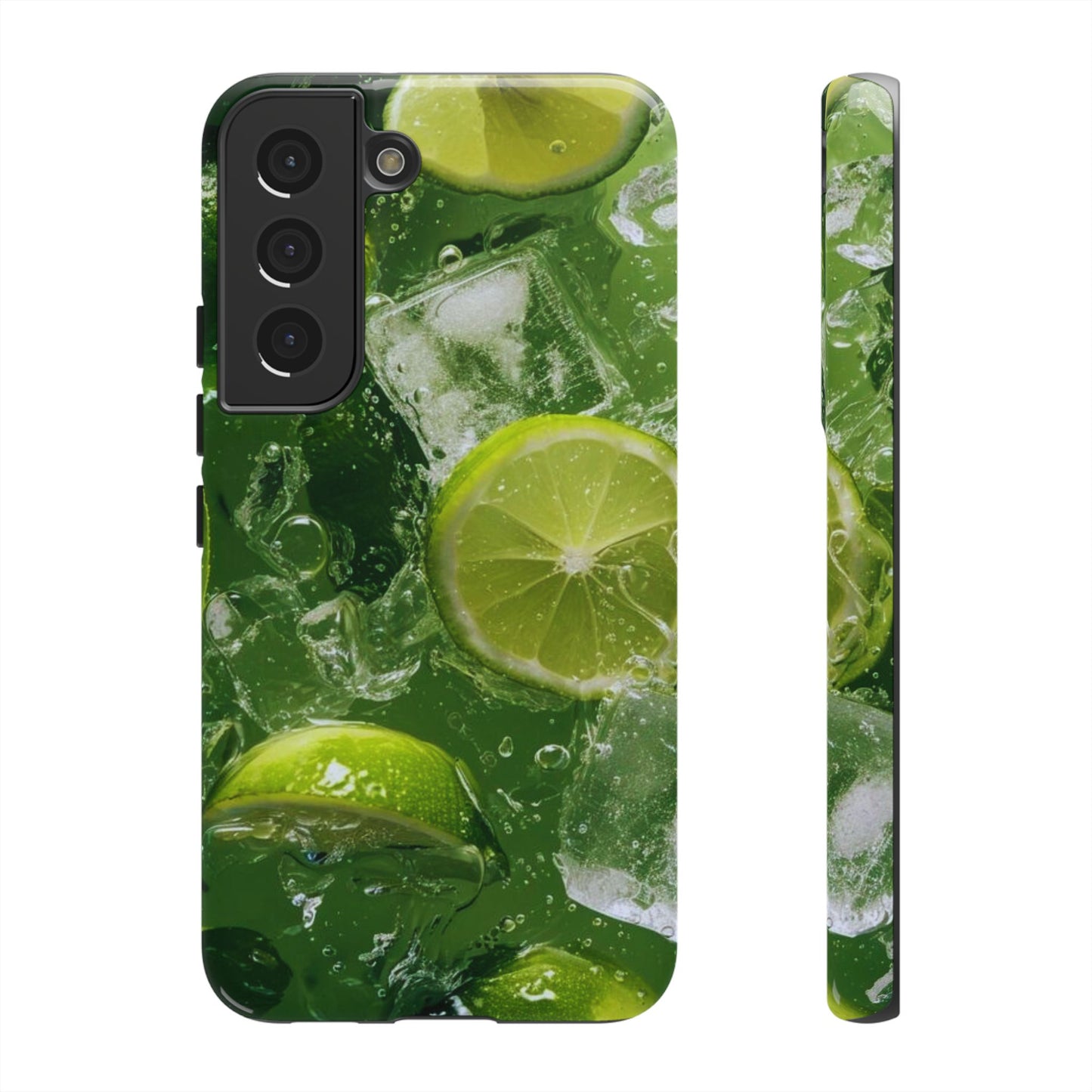 Refreshing Lime Splash Samsung Galaxy Case – Tough Protection, Vivid Dual-Layer Design