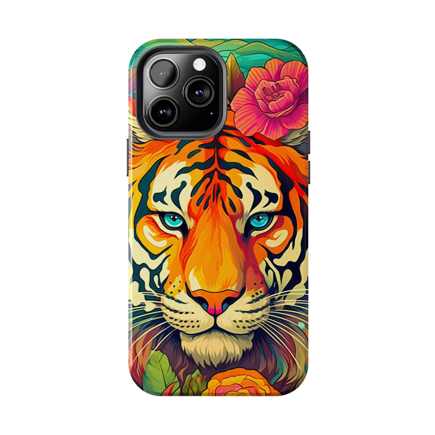 Fierce Rainbow Tiger Art - iPhone Series Case