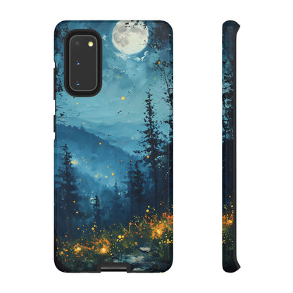 Moonlit Enchanted Forest Glow – Artistic Night Landscape Design - BOGO Cases