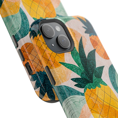 Tropical Pineapple MagSafe iPhone Case – Vibrant Fruit Design, Tough Dual-Layer Protection