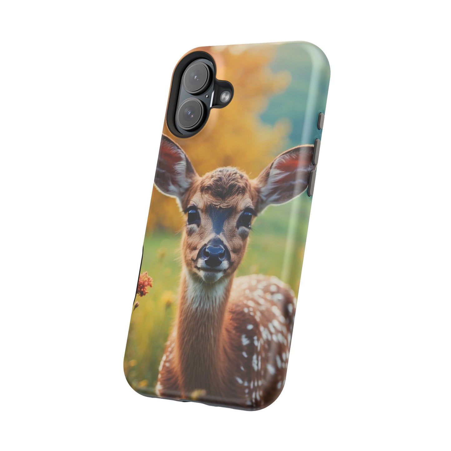 MagSafe-Compatible iPhone Case – Golden Meadow Fawn