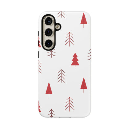 Scandi Red Pine Trees - Samsung Galaxy Series Case