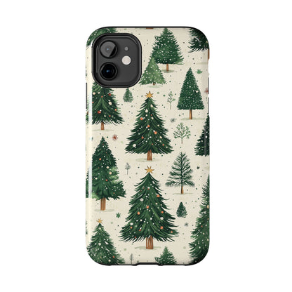 Festive Christmas Tree Forest Pattern – iPhone Series Case