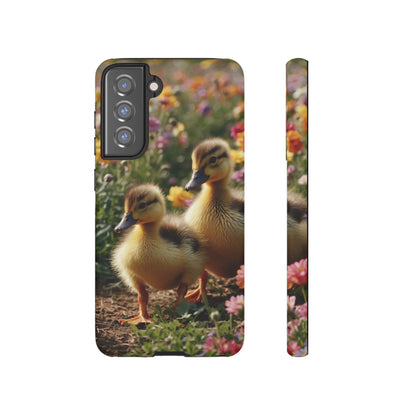 Charming Ducklings in Floral Garden - Samsung Galaxy Case