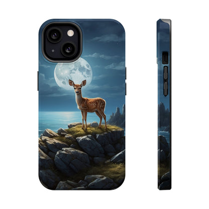 Enchanted Fawn Under the Moonlit Sky MagSafe iPhone Case