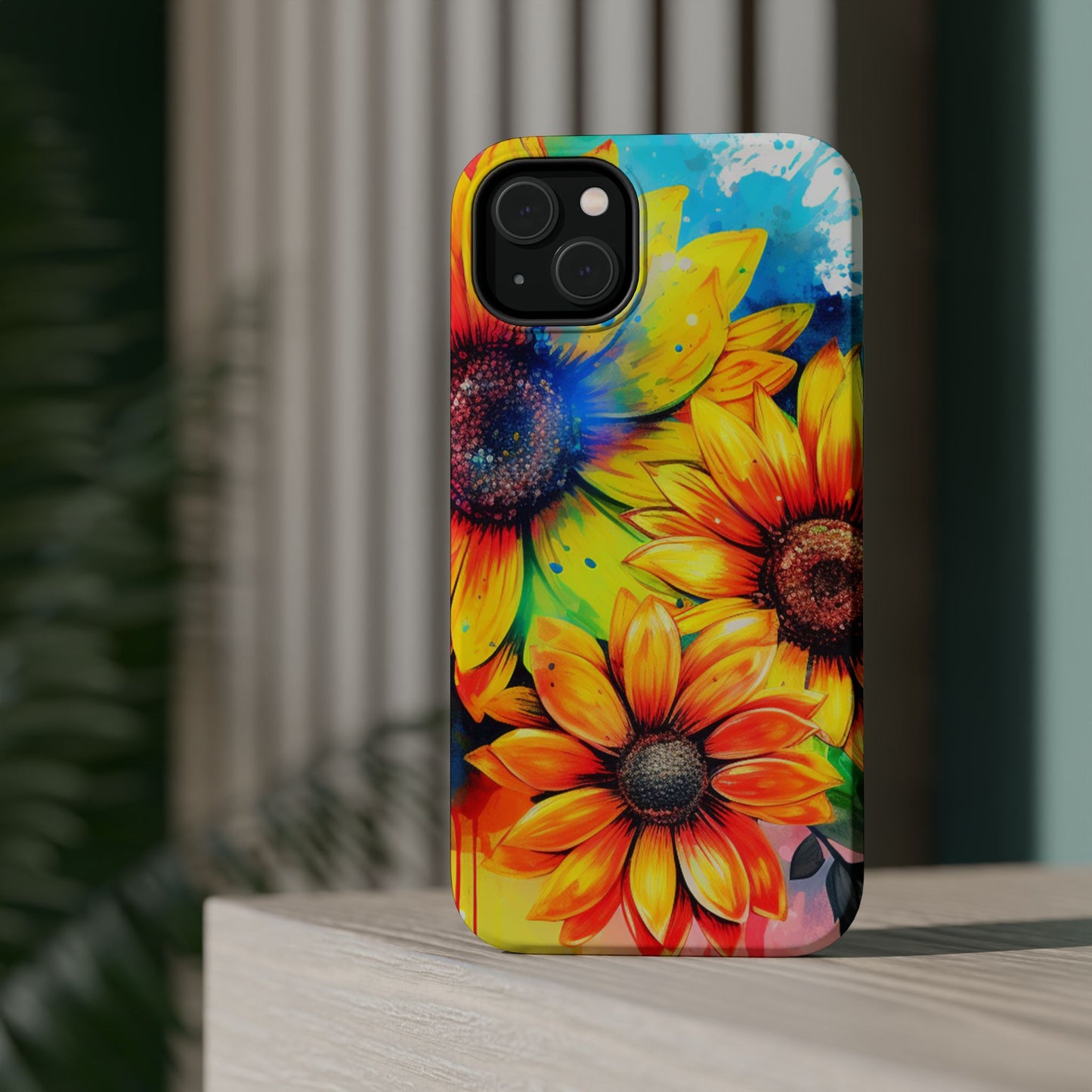 Vibrant Sunflower Splash - MagSafe iPhone Series Case