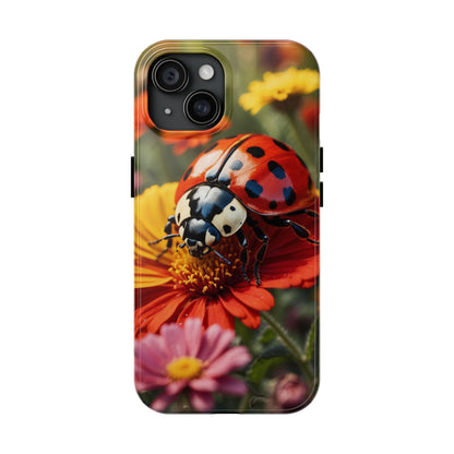 Ladybug on Orange Daisy - iPhone Series Case