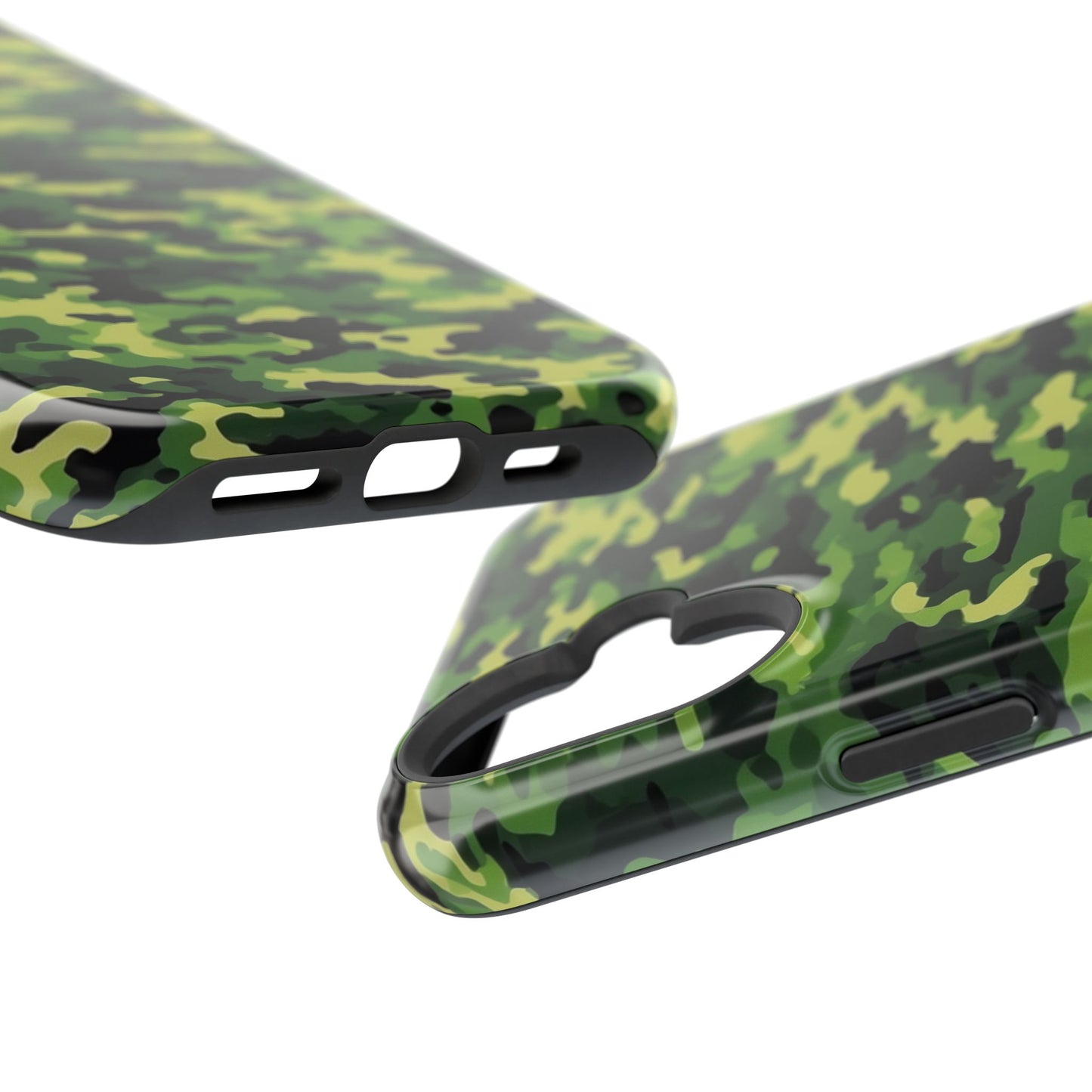 Green Woodland Camouflage – MagSafe iPhone Case, Slim and Shockproof