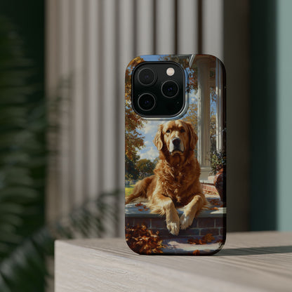 Golden Retriever Autumn Serenity - MagSafe iPhone Series Case